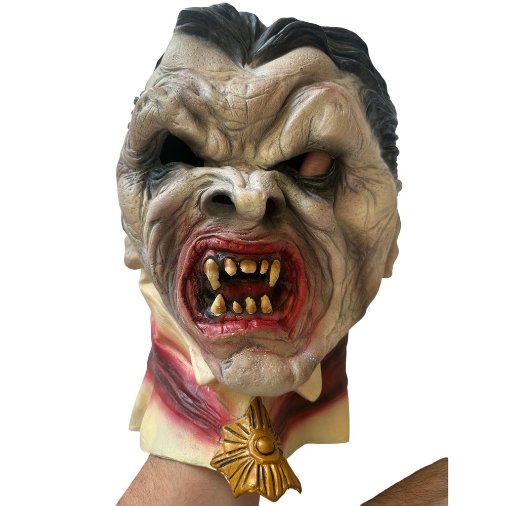 Vintage 2005 Paper Magic Group Vampire Mask Latex Horror Halloween Monster